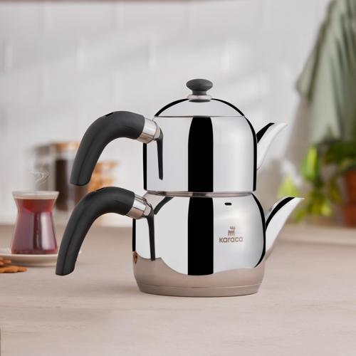 Edge Mini İndüksiyon Tabanlı Çaydanlık Takımı Siyah