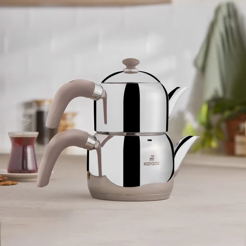 Edge Mini İndüksiyon Tabanlı Çaydanlık Takımı Rose