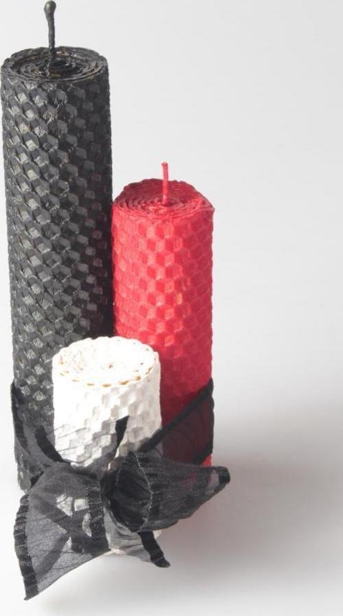 Balmumu Exclusive Siyah Beyaz Koleksiyonu Kırmızı Set