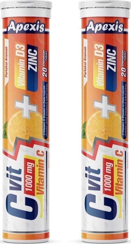 C Vit 1000 Mg C Vitamini 2*20'li Tablet