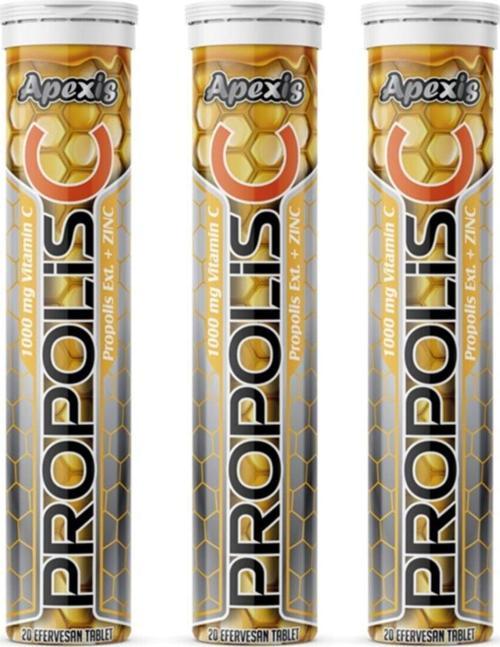 Propolis Vit C 1000 Mg + Zinc 20 Efervesan Tablet 3 Adet