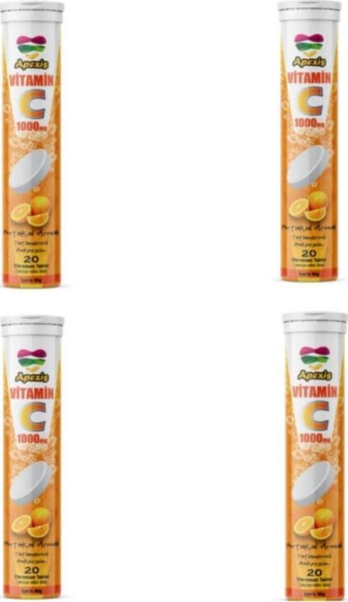 Vitamin C 20 Efervesan Tablet 4 Adet 1000 Mg