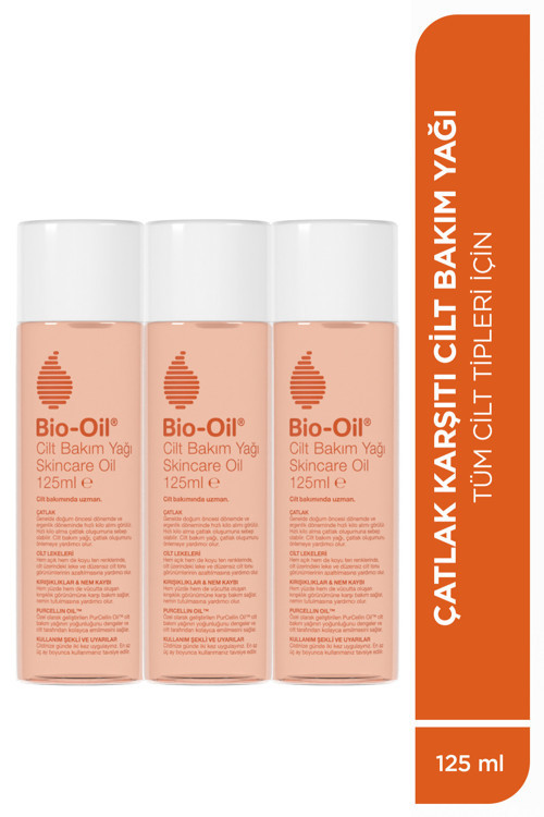 Çatlak ve Leke Karşıtı Nemlendirici Cilt Yağı 125 ml 3 Adet Hamilelik Çatlakları İçin Vitamin E