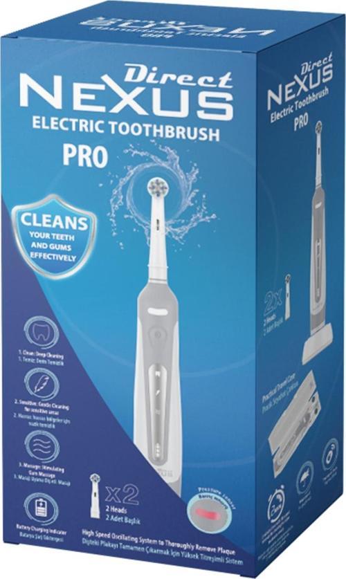 Şarj Edilebilir Elektrikli Diş Fırçası (2 Başlık Dahil Oral-b Uyumlu )