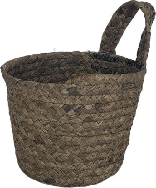 Dekoratif Yuvarlak Çok Amaçlı Rattan Sepet Orta Boy