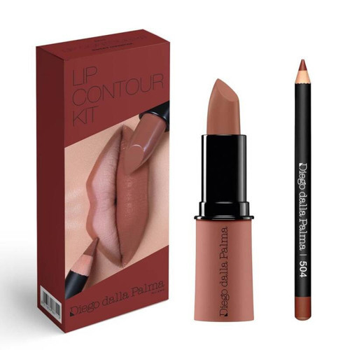 MU Lip Contour Kit Lipstick 504 + Dudak Kalemi 504 - Sweet Gianduia