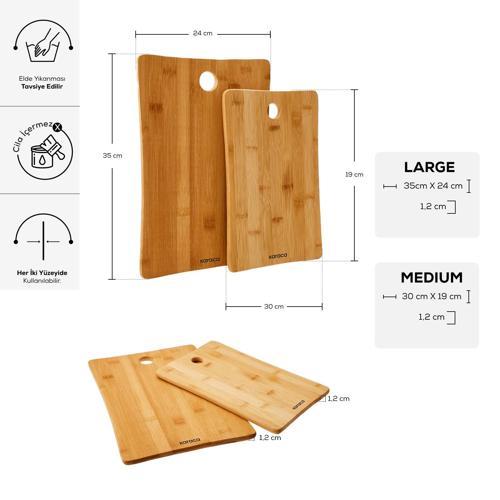 Bamboo 2li Bambu Kesme Tahtası B3064