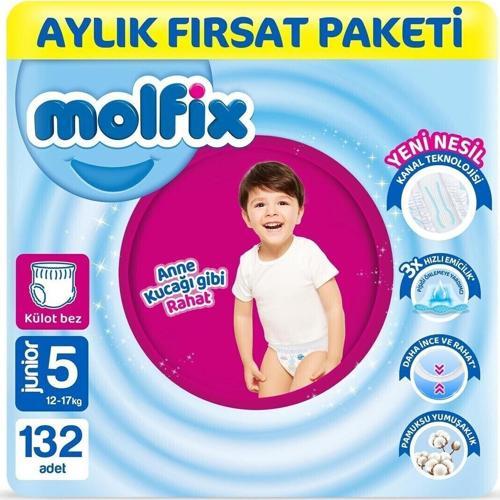 Külot Bez 5 Beden Junior Aylık Fırsat Paketi 132 Adet