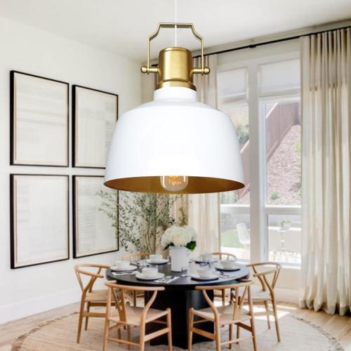 Gold İç Yüzeyli Beyaz Retro Sarkıt AYD-3656