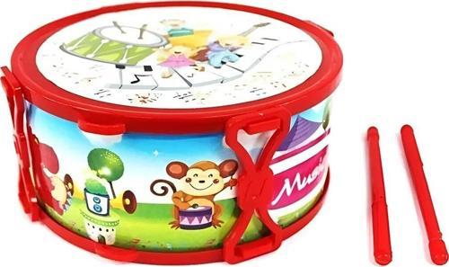 Oyuncak Davul 2 Tokmaklı Kırmızı