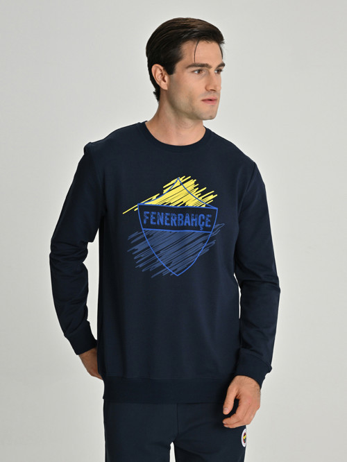 ERKEK TRIBUN BRUSH DETAYLI SWEAT