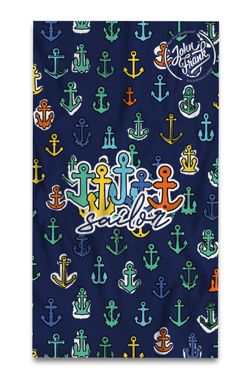 Unisex Plaj Havlusu JFSSTW04-ANCHOR NAVY