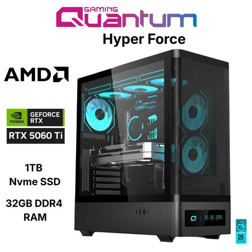 Hyper Force Ryzen 7 5700X 32GB DDR4 1TB NVMe RTX5060Ti 16GB Masaüstü Oyuncu Bilgisayarı
