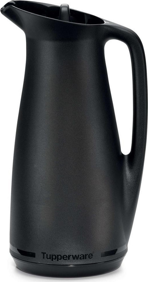 Premium İçi Cam Termos Siyah 1 Lt