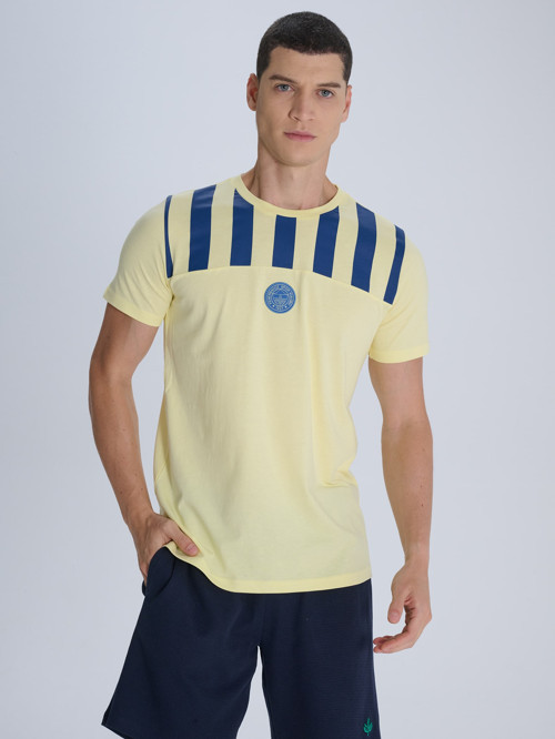 ERKEK TRIBUN ÇUBUK BLOKLU TSHIRT
