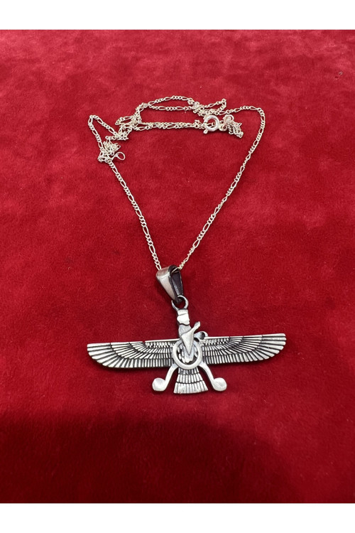 Ahura Mazda Simge Gümüş Kolye