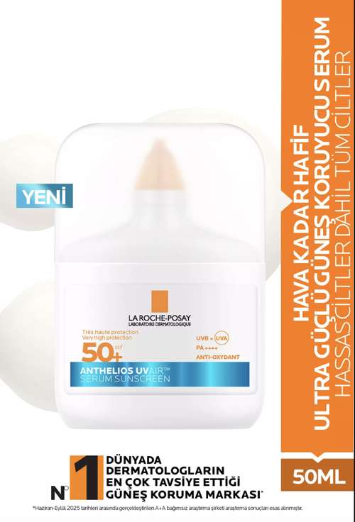 La Roche Posay Anthelios UV Air Serum Solaire SPF50+ Yüz Güneş Serumu 50 ml