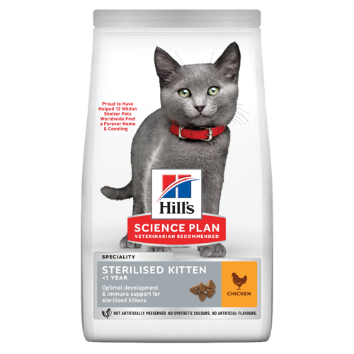 Hills SP Tavuklu Kısırlaştırılmış Yavru Kedi Maması 1.5 Kg