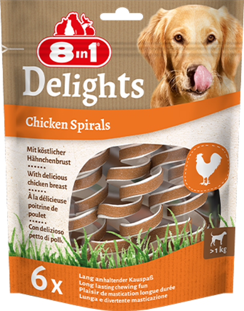 Delights Spirals Köpek Ödül Maması Tavuklu 60 Gr