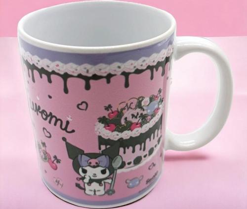 Kuromi Kupa Bardak Porselen Pembe