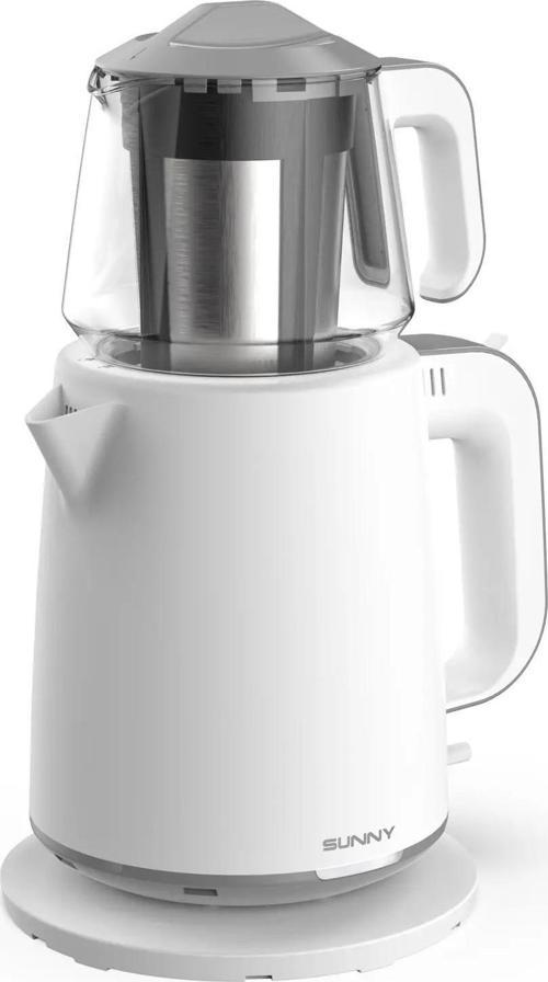 Pasha 2200 W Çay Makinesi Beyaz/Gri