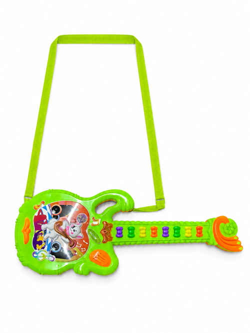 Can-Em Oyuncak 🎸 Neon Yeşil Renkli Mini Oyuncak Gitar