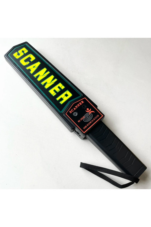 Super Scanner El Tipi Metal Dedektörü | Sesli Titreşimli Alarm | Hassas Güvenlik Dedektörü | 9V Pil Hediyeli