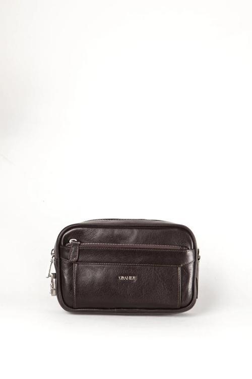 Hakiki Deri Erkek El Çantası Kahve 4288