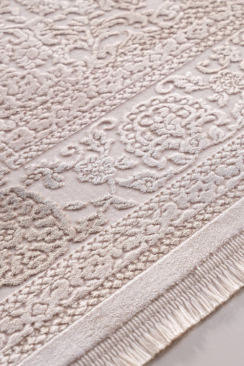 Galina 16647 Dikdörtgen Akrilik Makine Halısı 160x230 Bej