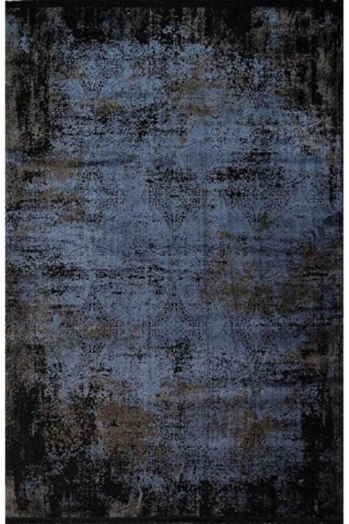 Tierra 12892 Polyester Mavi Modern Salon Halısı