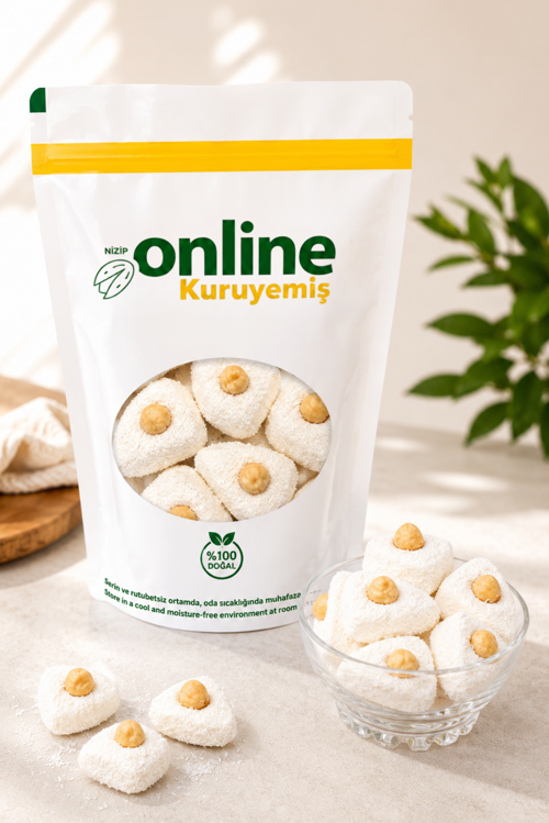 Lokum Fındıklı Beyaz 1 kg