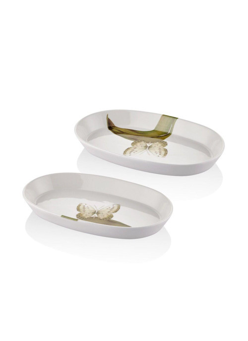 Blanche Çukur Servis Tabağı 2 li Set 30x17 cm BLN0008