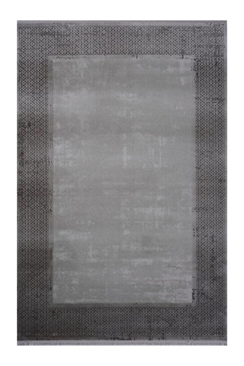 Yüksek Kalite Akrilik Modern Salon Halısı Gri - Viera Serisi 13882
