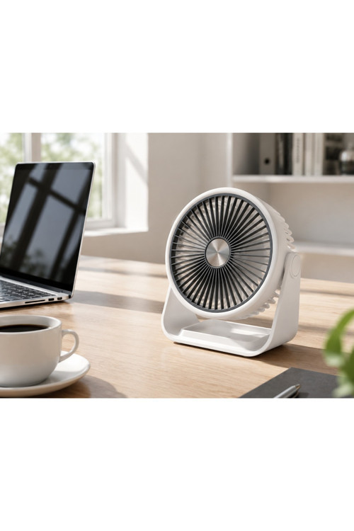 Feny Minifan Desk 3 Kademeli Masaüstü Usb-Type-C Şarjlı Vantilatör