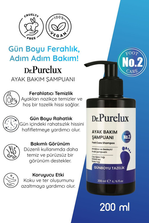 Ayak Tırnak Bakım, Koku - Mantar - Karşıtı Ayak Bakım Şampuanı 200Ml