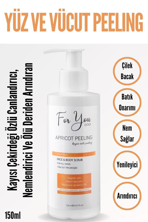 Kayısı Çekirdeği Özlü Ölü Deriden Arındıran Yenileyici Peeling (Epilasyon Sonrası Vücut Peelingi Bat