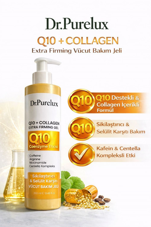 Q10 Coenzyme + Collagen İçeren , Sıkılaştırıcı, Toparlayıcı Ve Canlandırıcı Selülit Jeli