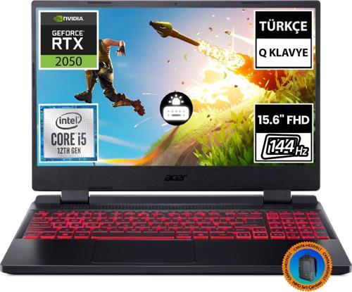 Nitro 5 AN515-58-56RY NH.QMZEY.003A6 i5-12450H 16GB 1TBSSD+1TBSSD RTX2050 15.6" FullHD FreeDOS Taşınabilir PC