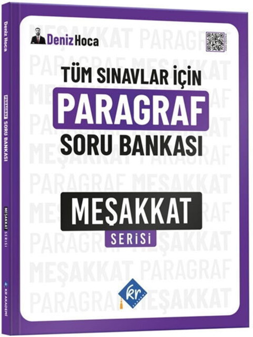 KR Akademi Deniz Hoca Tüm Sınavlar İçin Paragraf Soru Bankası Meşakkat Serisi