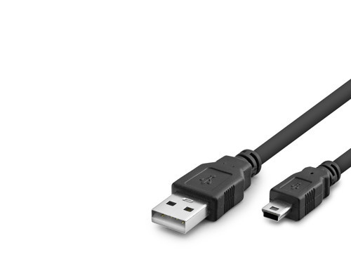 Usb Mini V3/5Pin To Usb Kablo 50 Cm - Siyah HDX7524
