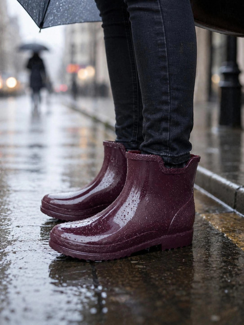 Potin Kadın Yağmur Botu 36-40 Bordo