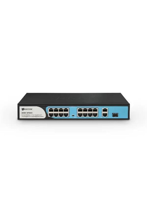 S1200-16p2g1s 16 Port 10/100 16 Port Poe 2 Port Uplınk + 1 Sfp 180w Rack Mount Swıtch