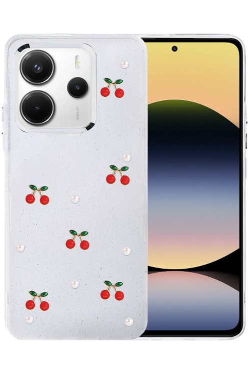 zenvias Mey İthalat® Redmi Note 14 4G Fiyonk Desenli Kapak - Desen 9 znv2030