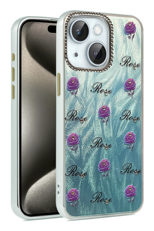 zenvias Mey İthalat® iPhone 15 Kılıf Blade Aynalı Desenli Kapak - Desen 9 znv2030