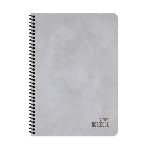 Keskin A4 Kareli Karton Kapak Spiralli Alfa Defter - Gri