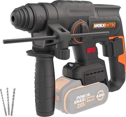WX381.9 20Volt 2J Profesyonel SDS-Plus Pnömatik Kırıcı/Delici + 3 Parça Delme Ucu (Akü Dahil Değildir)