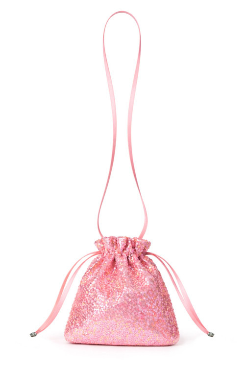 Pembe Işıltılı Payetli Kız Çocuk Mini Çanta