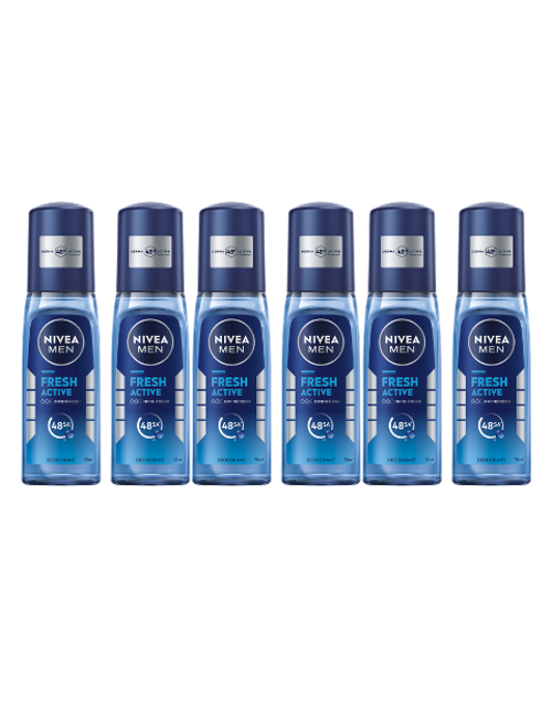 Men Active Fresh 75 ML Deodorant 48 Saat Koruma X 6 Adet
