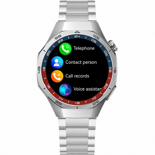 Amoled Ekran WaterProof 3 Kordonlu Akıllı Saat Gümüş Teko25