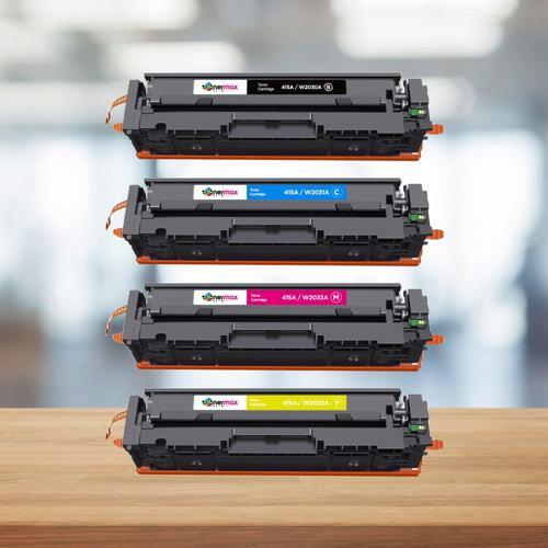 ® Hp Color LaserJet Enterprise MFP M480f Muadil Toneri - Çipli / Hp 415A Muadil Toner Set - Çipli